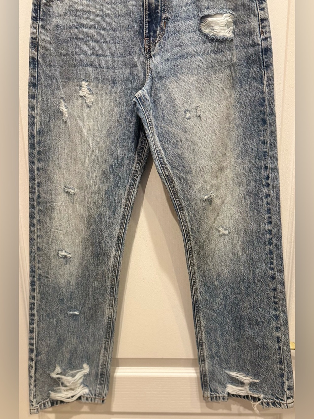 KANCAN Marisol Cotton High Rise Distressed Bootcut Light Wash Jeans Size 1/24 - Picture 3 of 8